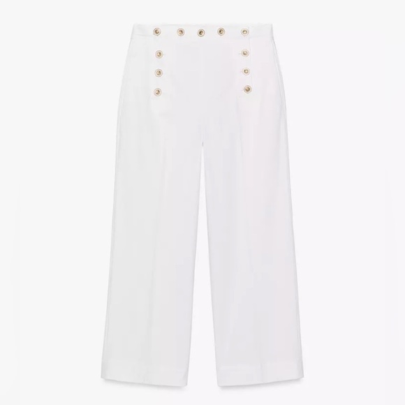 NWT ZARA BUTTONED PANTS ZW COLLECTION - Picture 5 of 7
